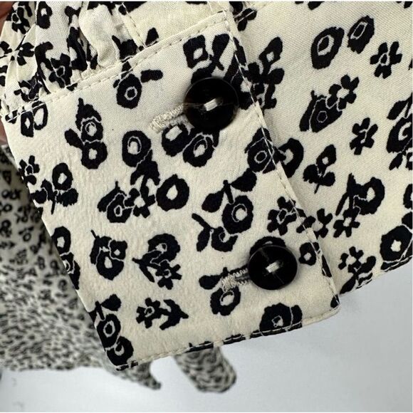 Anthropologie Scotch & Soda Smocked Frill Short Flowy Mini Dress Size M NWT - Picture 12 of 14